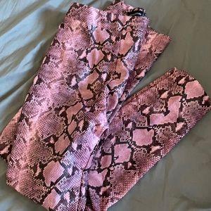 Pretty little thing size 6 snakeskin pant